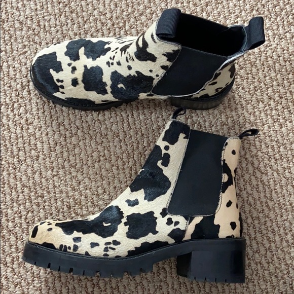 Urban Outfitters Shoes - Urban Outfitters Cow Print Booties